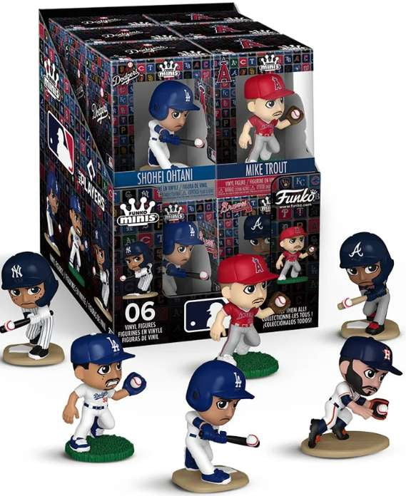 Funko Minis MLB Display Box of 12 Mini Figures [12 RANDOM Figures ...