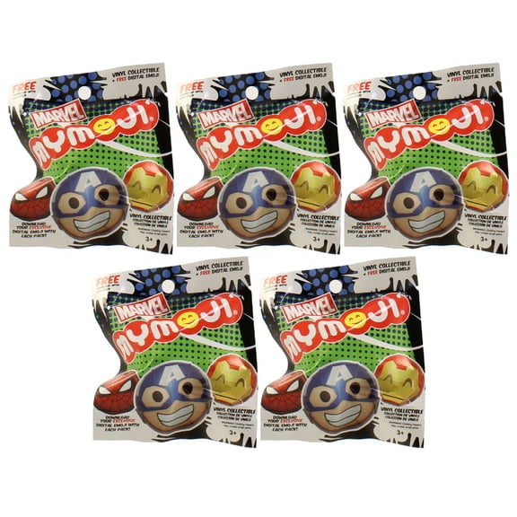 Funko MyMoji - Marvel S1 Emoticons Faces - Blind Packs (5 Pack Lot)
