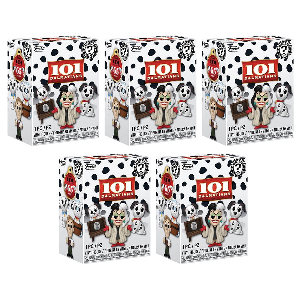 Funko Mystery Minis Vinyl Figure - Disney's 101 Dalmatians - BLIND BOXES [5 Pack Lot]