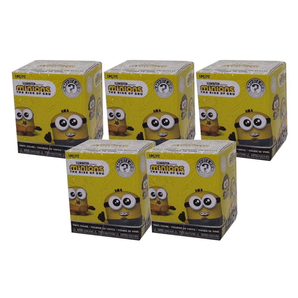 Funko Mystery Minis Vinyl Figure - Minions 2 Movie - BLIND BOXES (5 Pack Lot)