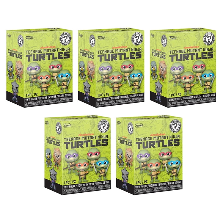 Funko Mystery Minis Vinyl Figure - Teenage Mutant Ninja Turtles S2 - BLIND BOXES [5 Pack Lot]