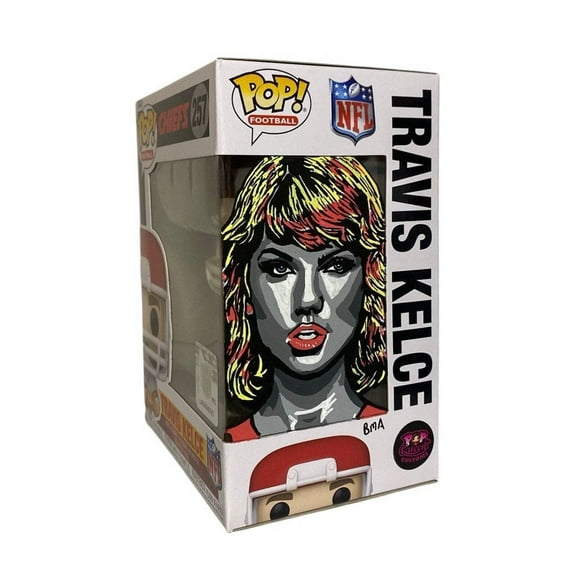 Funko NFL POP Chiefs Travis Kelce Away Vinyl Figure with T Swift Bracelet