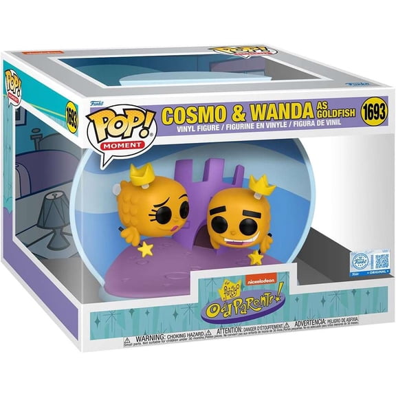Funko Nickelodeon POP! Animation Cosmo & Wanda (as Goldfish) Vinyl Figure 2-Pack