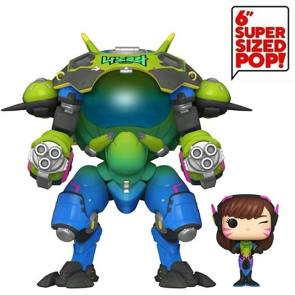 Funko Overwatch D.Va Meka Super Sized 6" Nano Cola Pop Figure Collectible