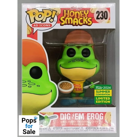 Funko POP! AD Icons Kellogg's Honey Smacks Dig 'Em Frog & Protector ...