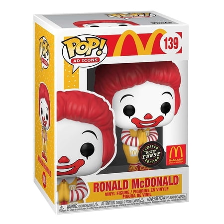 Funko POP! Ad Icons McDonald's CHASE Ronald McDonald #139 [Glows in the Dark] Exclusive