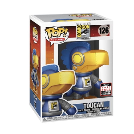 Funko POP! Ad Icons SDCC Toucan #126 [Metallic Robot Blue] Exclusive