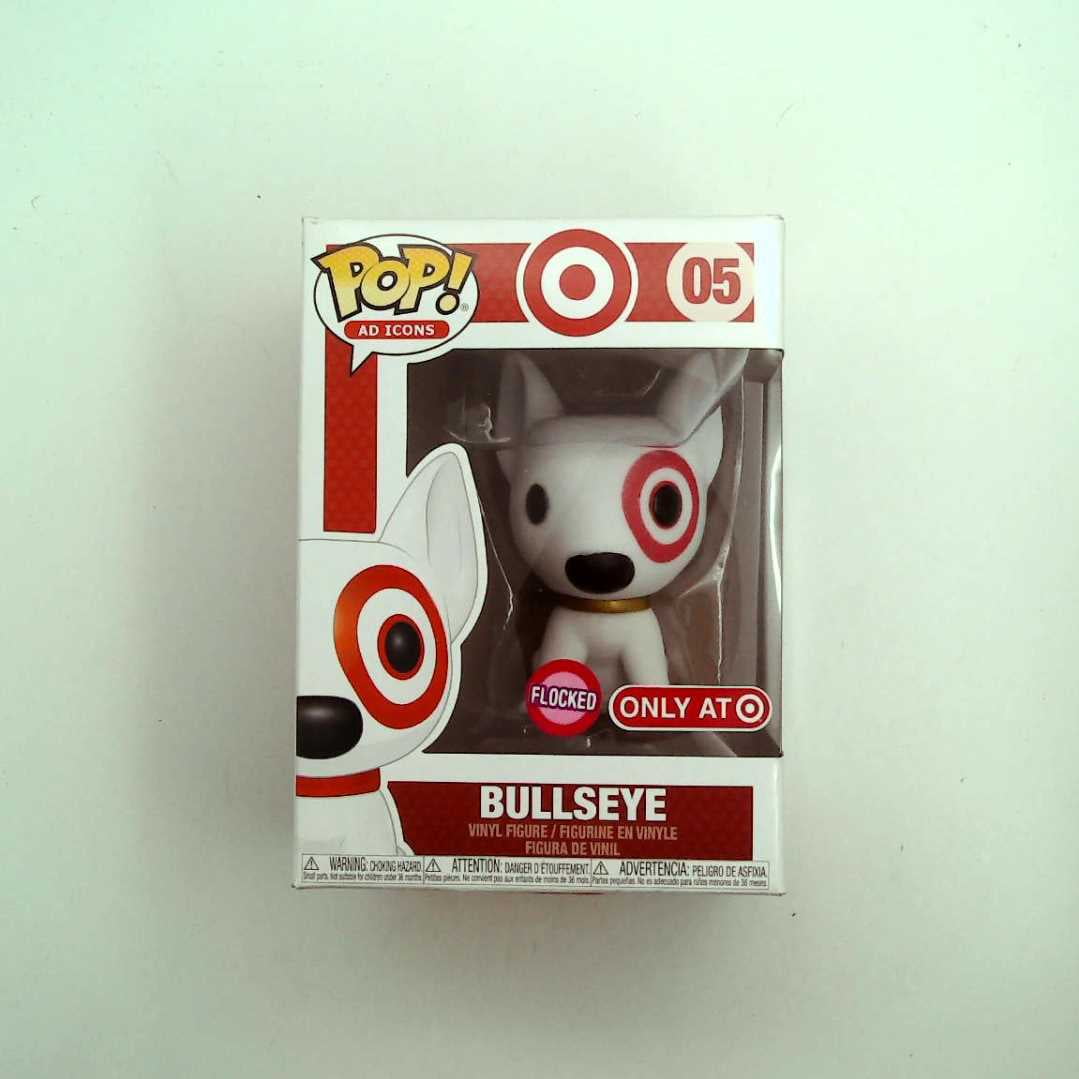 Funko POP! Ad Icons - Target Dog Bullseye (Flocked) #5 - SDCC 2019  Exclusive Debut