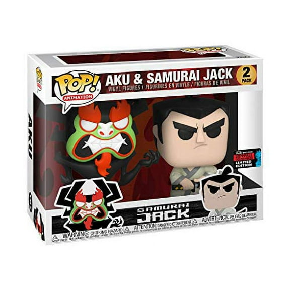 Funko POP Animation Samurai Jack Aku and Samurai Jack Vinyl Figures