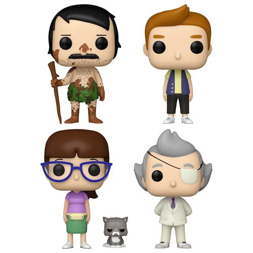 Funko Bob's Burgers Series 3 Pop! Vinyl Figures Complete Set 4-Pack 3.75 Inch