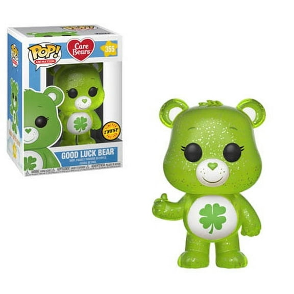 Funko POP! Animation - Care Bears Vinyl Figure - GOOD LUCK BEAR (Glitter) #355 *Chase*