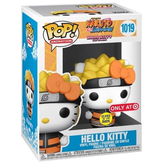Funko POP! Animation Collectible Vinyl Figure, Sanrio Hello Kitty Naruto Glow in the Dark