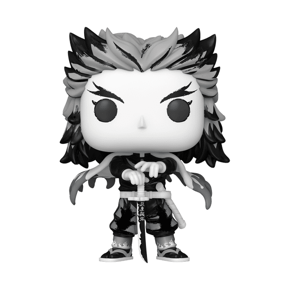 Funko POP Animation: Demon Slayer - Rengoku (Sumi-Ink) Collectible Vinyl Figure