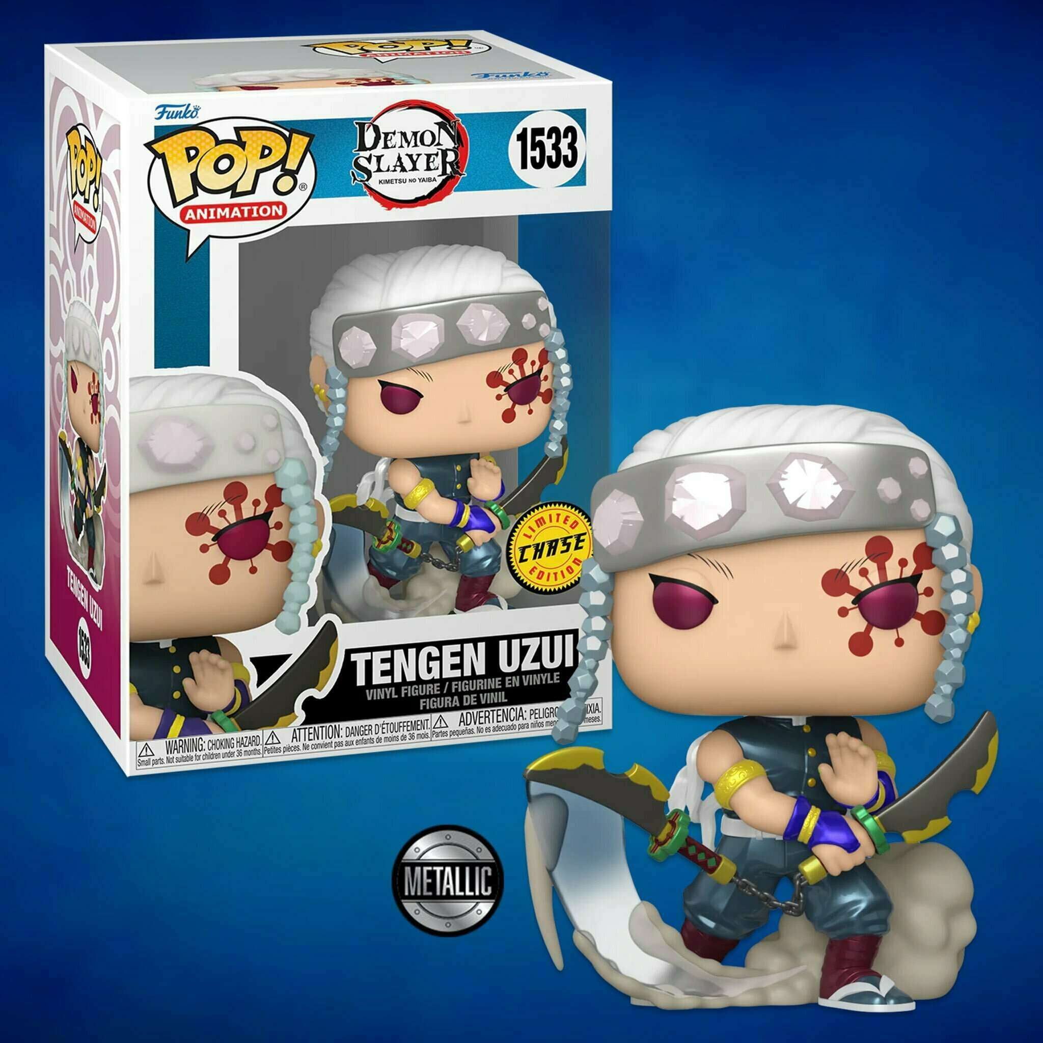 Funko Pop 鬼滅の刃　悲鳴嶼行冥　chase チェイス Funko POP! Animation Demon Slayer Tengen Uzui CHASE [Metallic