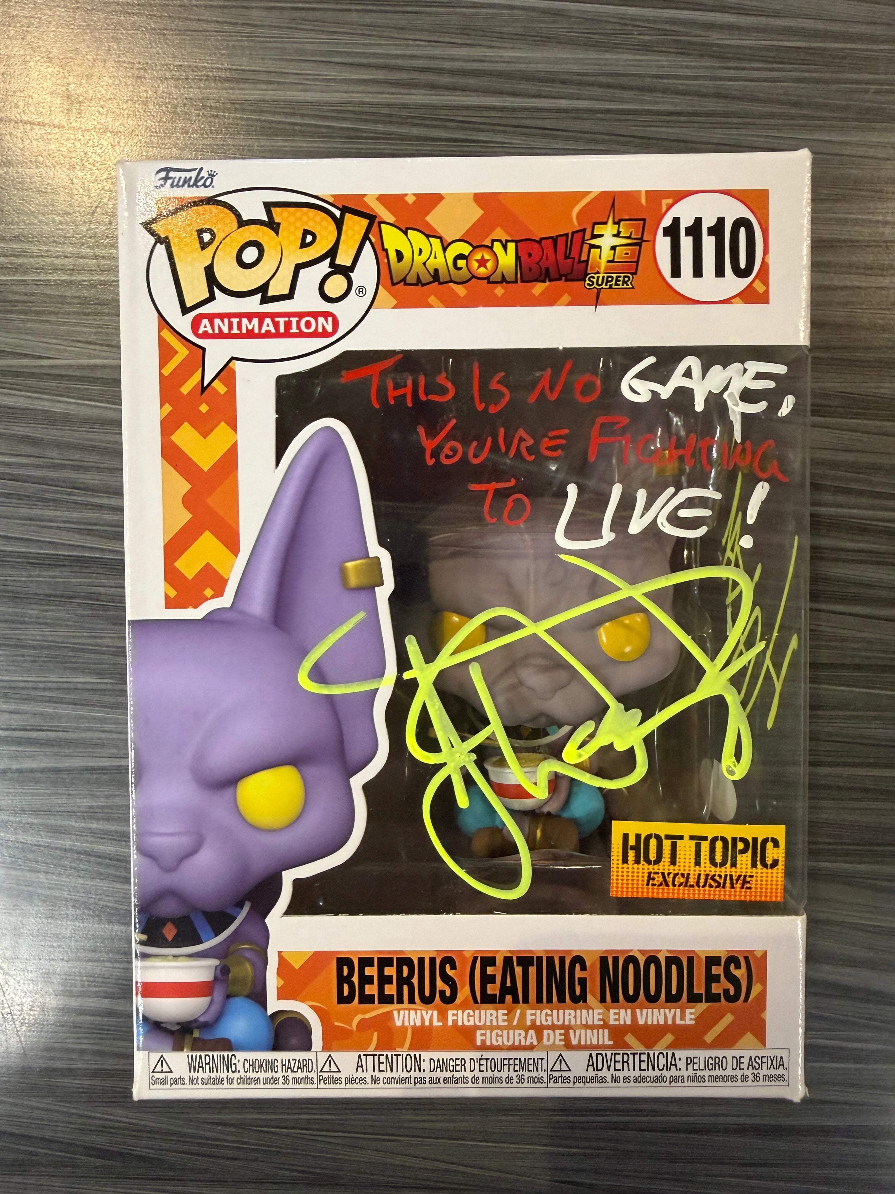 Funko POP! Animation: Dragon Ball Super - Beerus [Eating Noodles](Hot ...