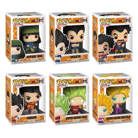 Funko POP! Animation - Dragon Ball Super S2 Vinyl Figures - SET OF 6 (Vegeta, Gohan, Hercule +3)