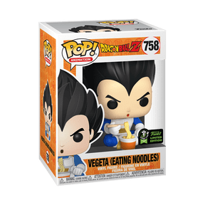 Funko POP! Animation Dragonball Z Vegeta (Eating Noodles) #758 ECCC Sticker Exclusive