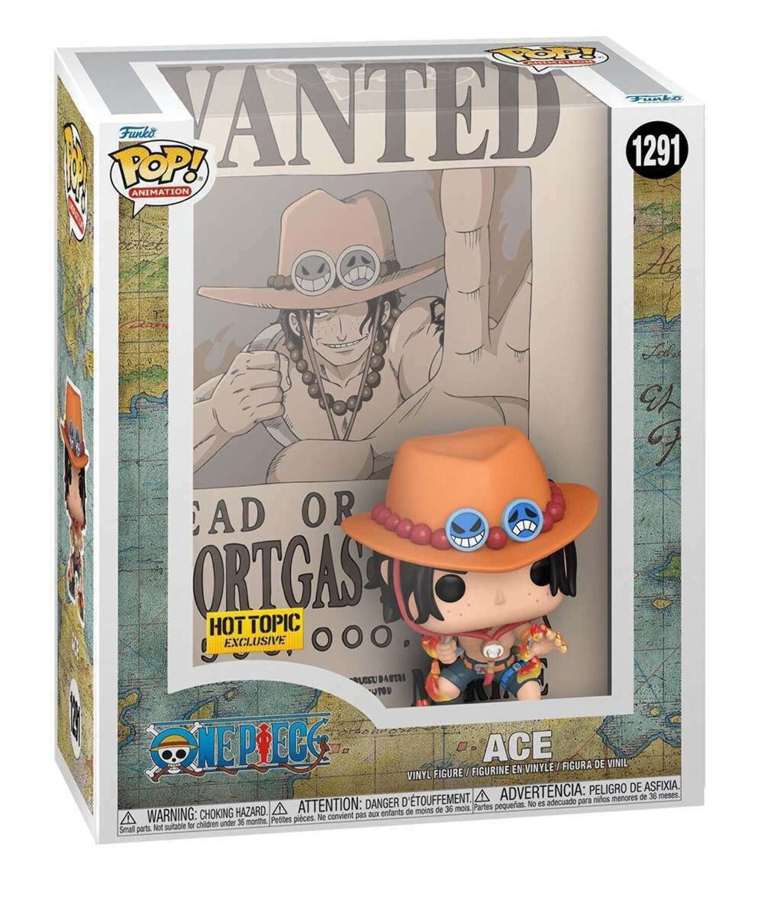 Funko POP! Animation: One Piece - Ace [Wanted Poster] (Hot Topic ...