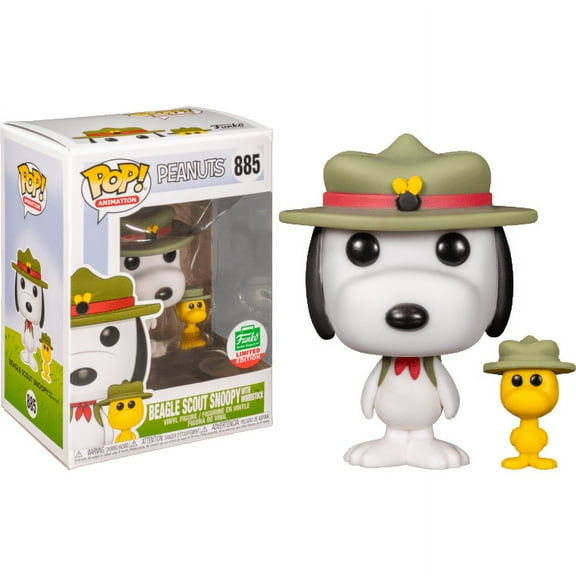Funko POP! Animation Peanuts Beagle Scout Snoopy with Woodstock #885 Exclusive