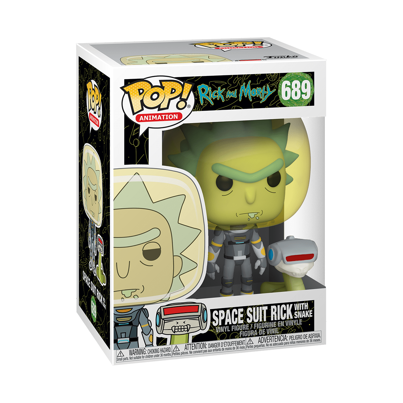 Funko POP! Animation: Rick & Morty - Space Suit Rick w/Snake