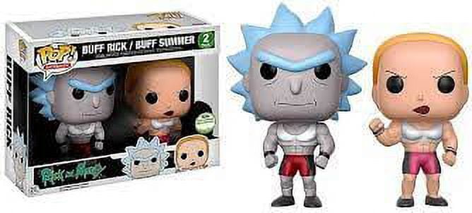 Funko POP Animation Rick and Morty 2pk Vinyl Buff Rick/Buff Summer ...