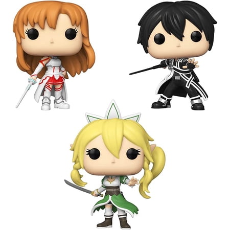 Funko POP! Animation - Sword Art Online S2 Vinyl Figures - SET OF 3 (Leafa, Asuna & Kirito)