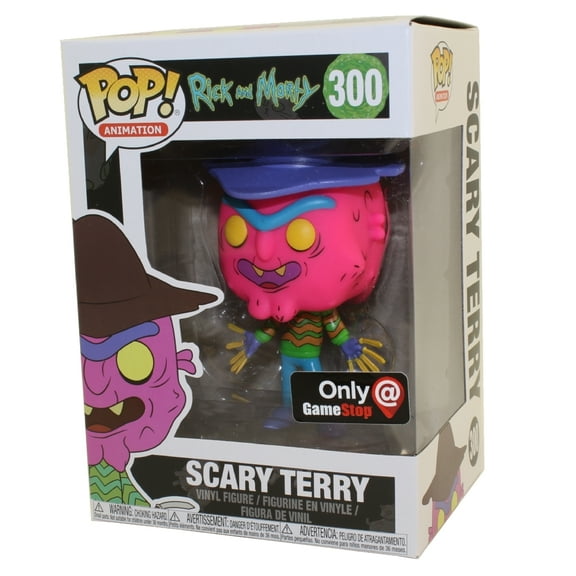 Funko POP! Animation Vinyl Figure - Rick and Morty S3 - SCARY TERRY (Neon) *Exclusive*