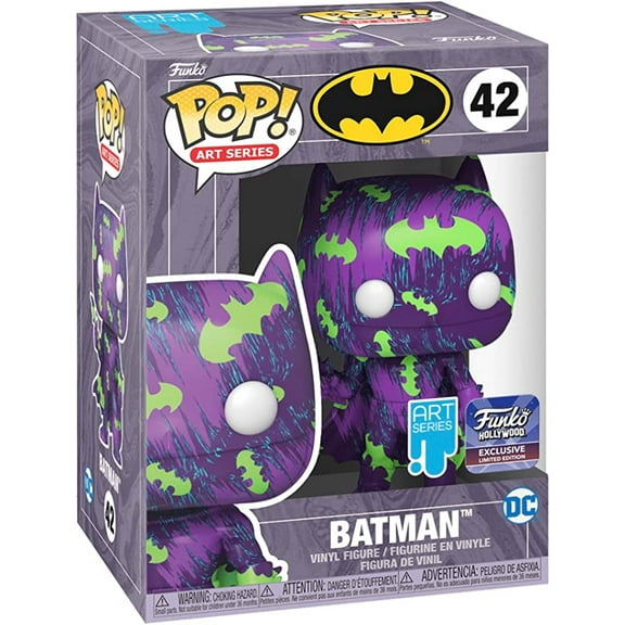Funko POP! Art Series #42 - Batman Hollywood Exclusive (w/ Stack) Funko Shop Exclusive.