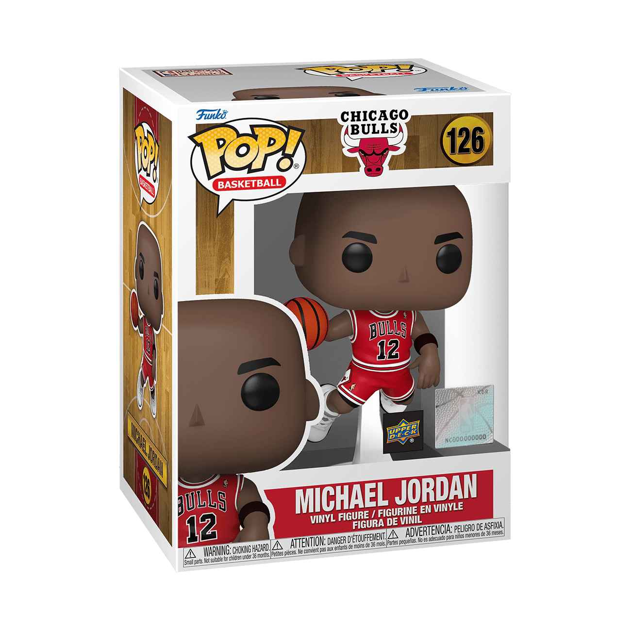 Funko POP! Basketball NBA Chicago Bulls Michael Jordan #126 [#12 (February 14, 1990)] Upper Deck Exclusive