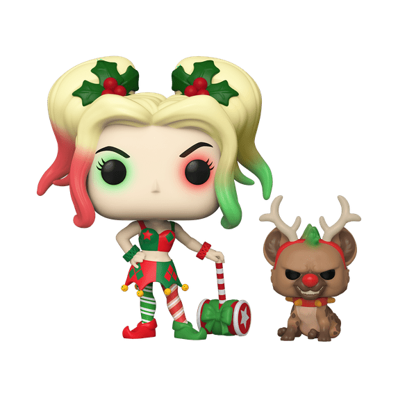 Funko POP! & Buddy:DC Holiday - Harley Quinn with Helper