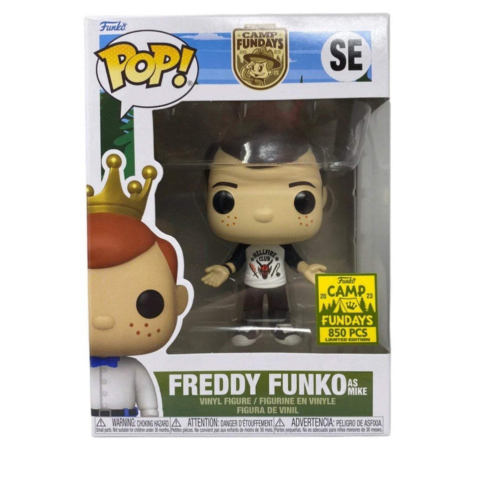 Funko POP! Camp Fundays 2023 SE Freddy Funko as Mike LE 850 Stranger Things TV
