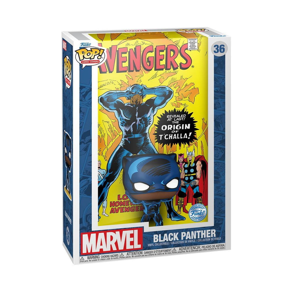 MARVEL - FUNKO POP!  ブラックパンサー　コミックカバー版 Funko POP! Comic Cover: Marvel - Avengers Black Panther