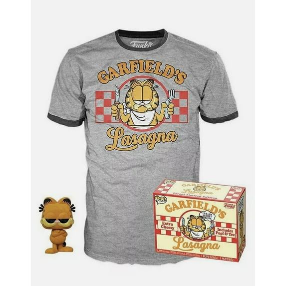 Funko POP! Comics Collectors Box: Garfield (Flocked) POP! & Tee Small
