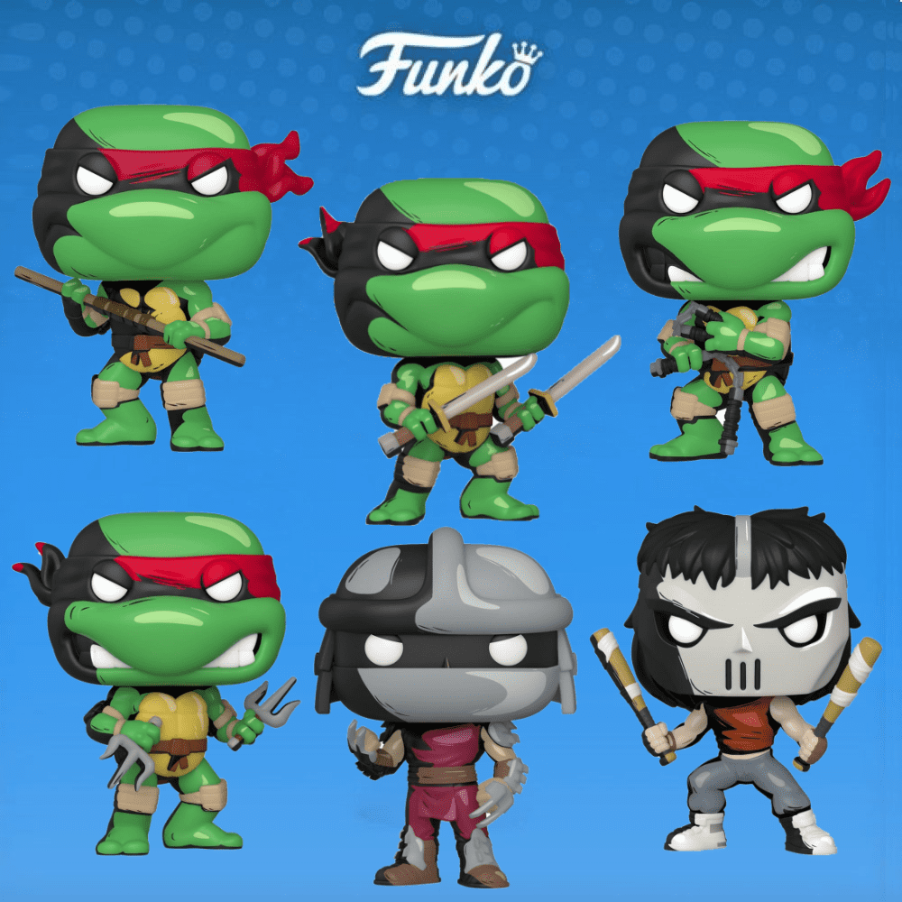 Funko POP! TMNT Exclusive Vinyl Figures Set of 6 (Casey
