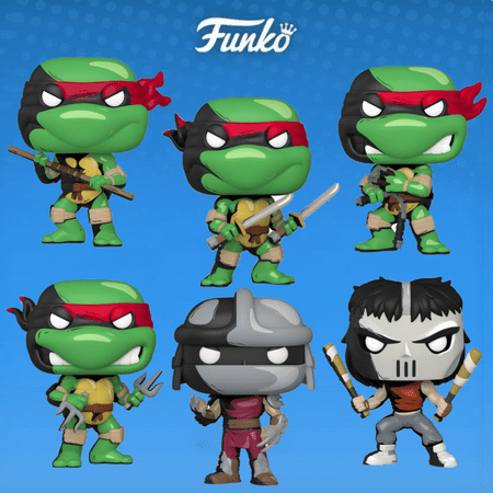 Funko POP! Comics: Teenage Mutant Ninja Turtles Vinyl Figures - Exclusive Set of 6 (Casey Jones / Donatello / Leonardo / Michelangelo / Raphael / Shredder)