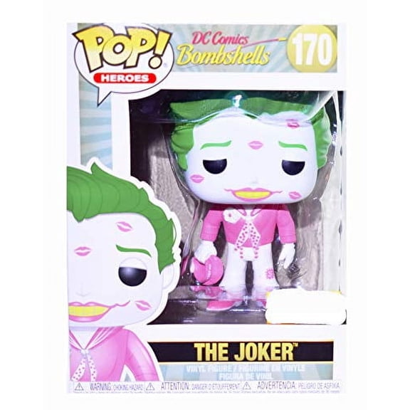 Funko DC POP! Heroes The Joker with Kisses Vinyl Figure (Pink & White)