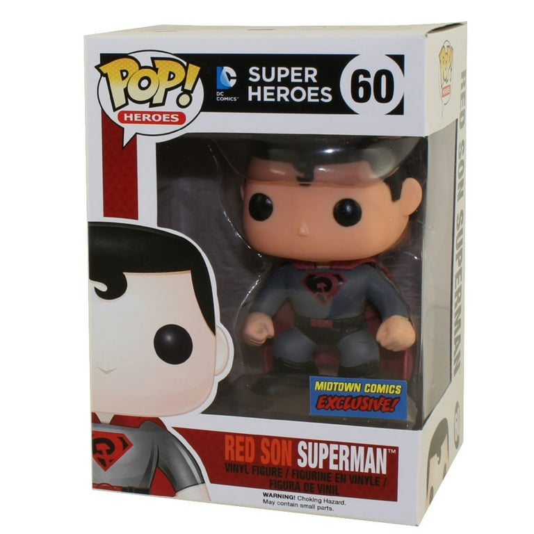 Exclusive Funko POP! DC Heroes - Vinyl Figure - RED SON SUPERMAN