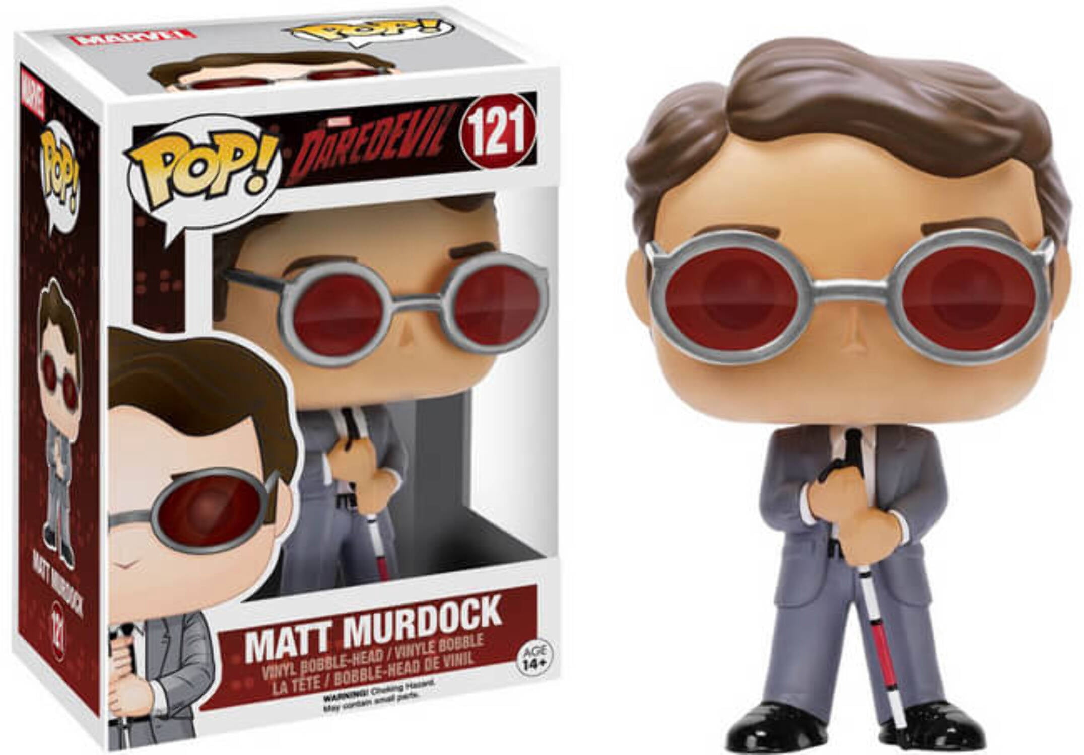 Funko POP! Daredevil: Matt Murdock (Damaged Box)[A] #121 - Walmart.com
