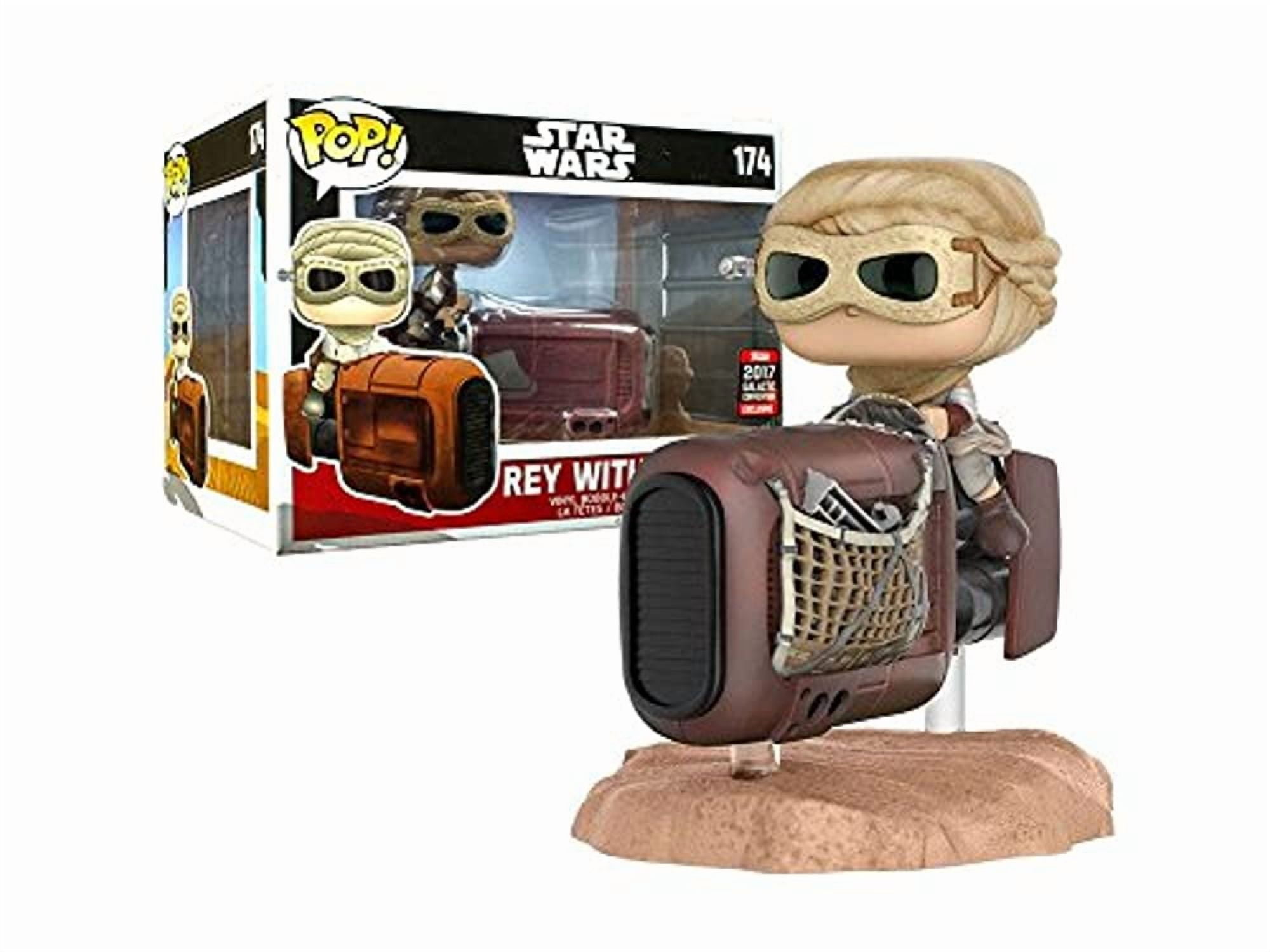 Funko POP! Deluxe Star Wars Episode VII The Force Awakens Rey Vinyl Figure with Speeder Galactic, Convention Exclusive