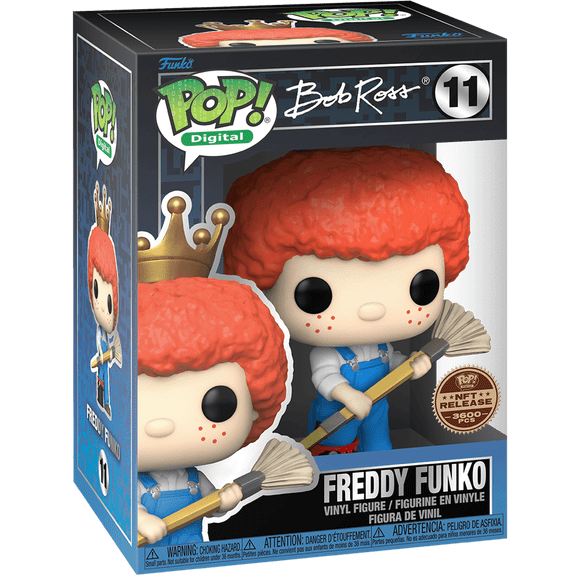 Funko POP! Digital Bob Ross Freddy Funko #11 LE 3600 NFT Exclusive
