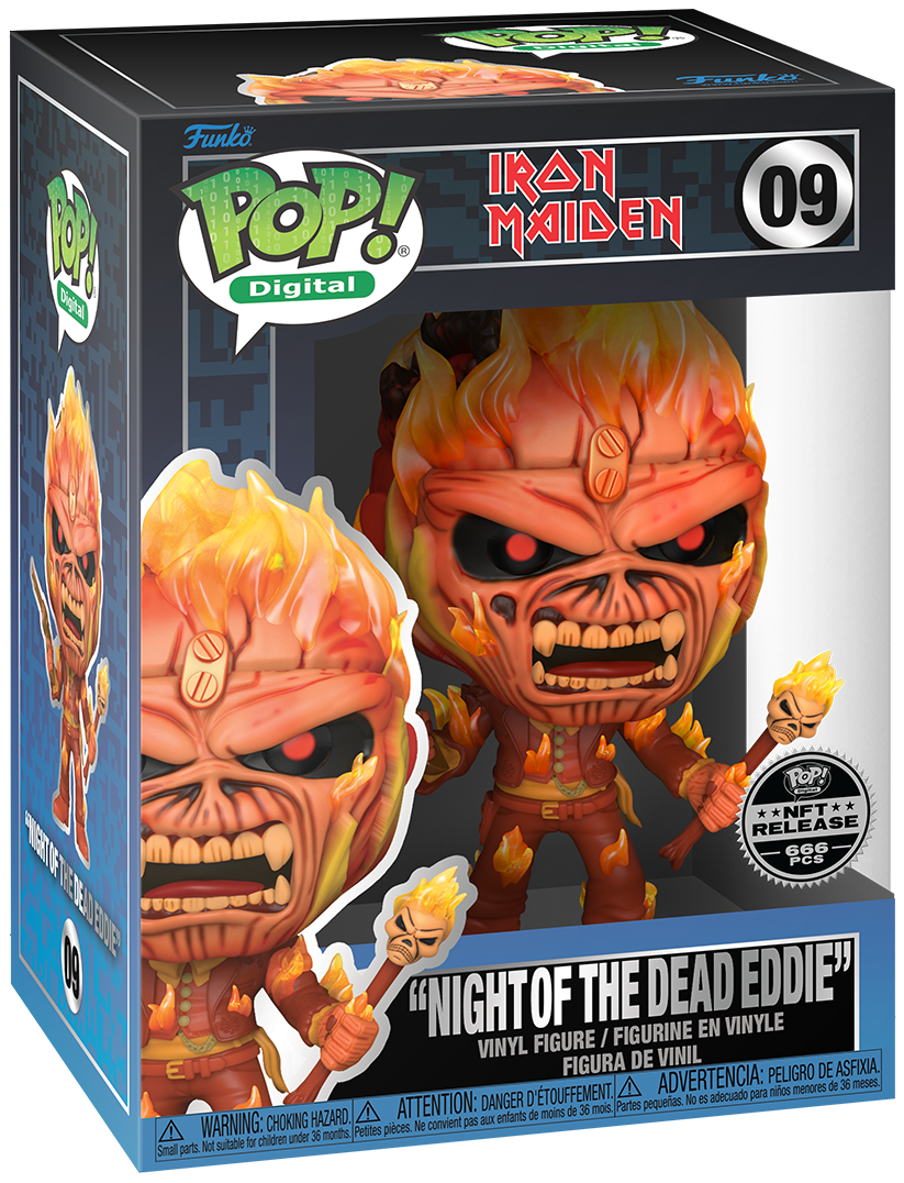 Funko POP! Digital Iron Maiden "Night of the Dead Eddie" 09 LE 666 Exclusive