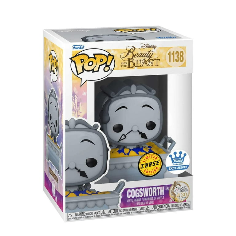 Funko POP! Disney Beauty And The Beast CHASE Cogsworth #1138 Funko POP! Disney Beauty And The Beast CHASE Cogsworth #1138