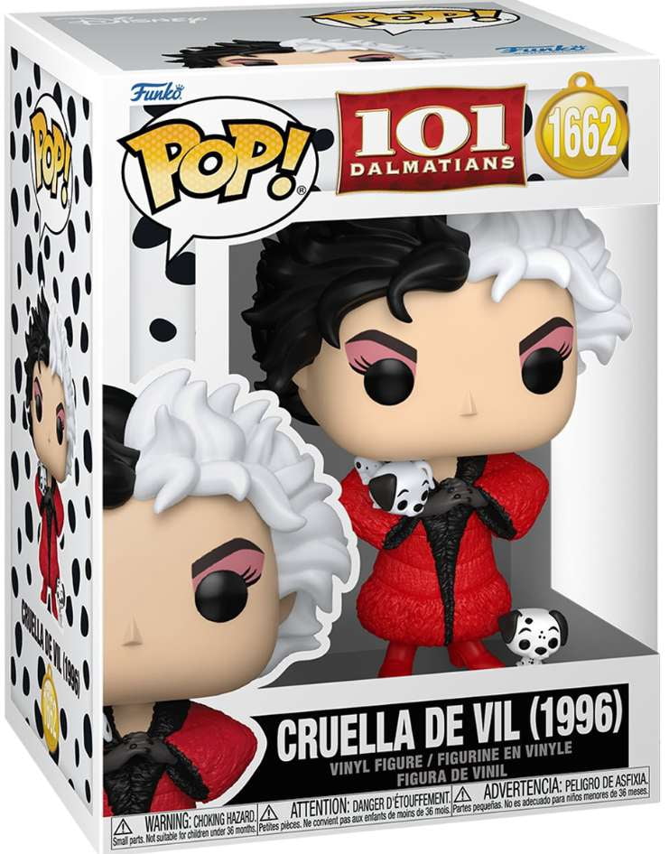 Disney, Funko POP! Disney Cruella De Vil Vinyl Figure, 4.6 in