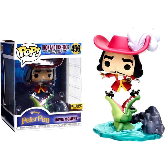 Funko POP! Disney Hook & Tick Tock Vinyl Figure (Movie Moments, Disney Treasures Villain Box)