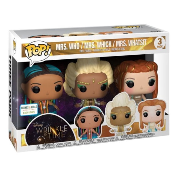 A Wrinkle In Time Mrs Who Mrs Which & Mrs Whatsit Us Exclusive Pop Vinyl Figure BN Exclusive