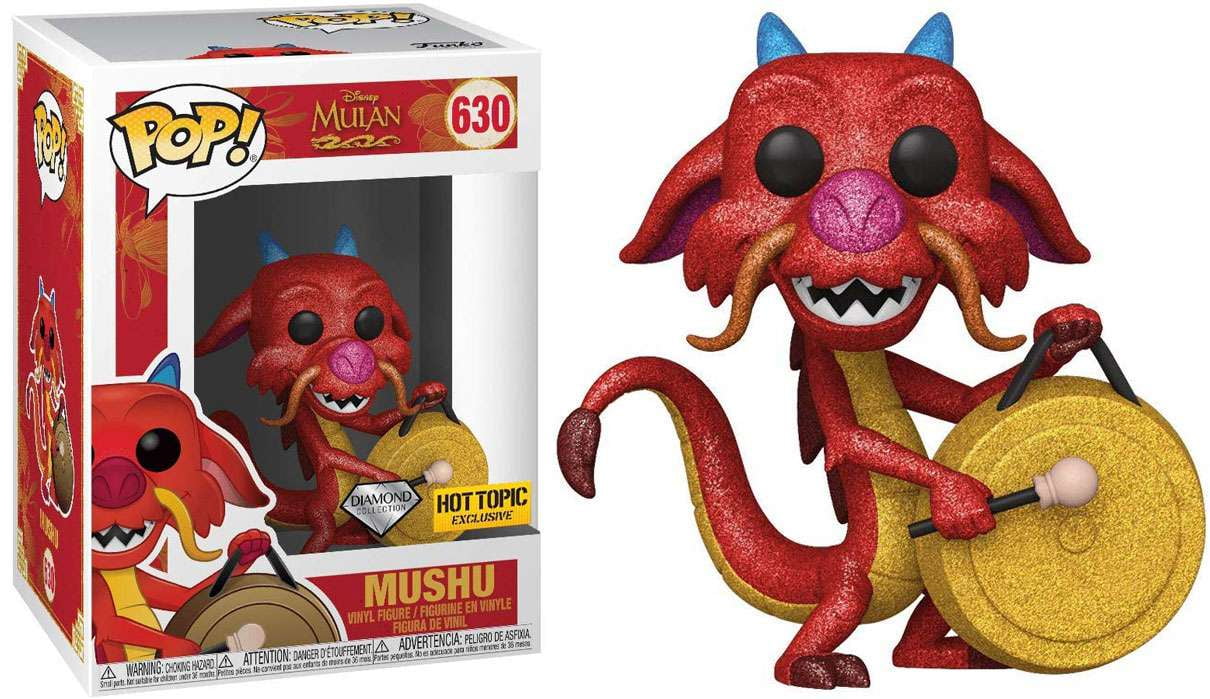 Funko POP! Disney Mushu Vinyl Figure (Diamond Collection