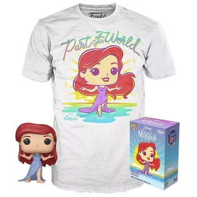 Funko POP! Disney Part of Your World Vinyl Figure & T-Shirt (Diamond Collection, Small)
