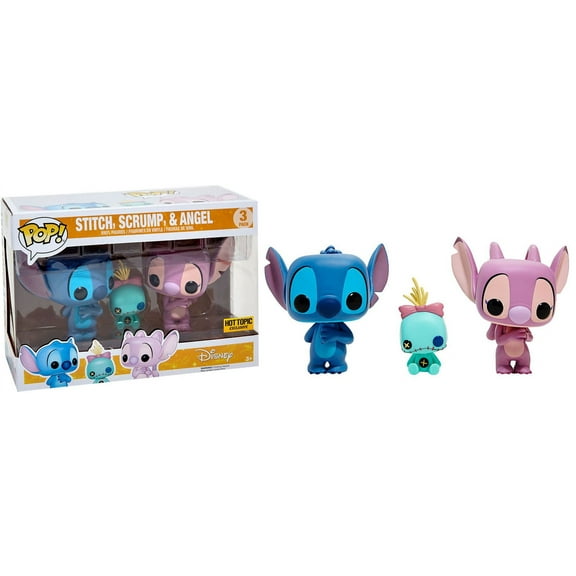 Funko POP! Disney Stitch, Scrump & Angel Vinyl Figure 3-Pack