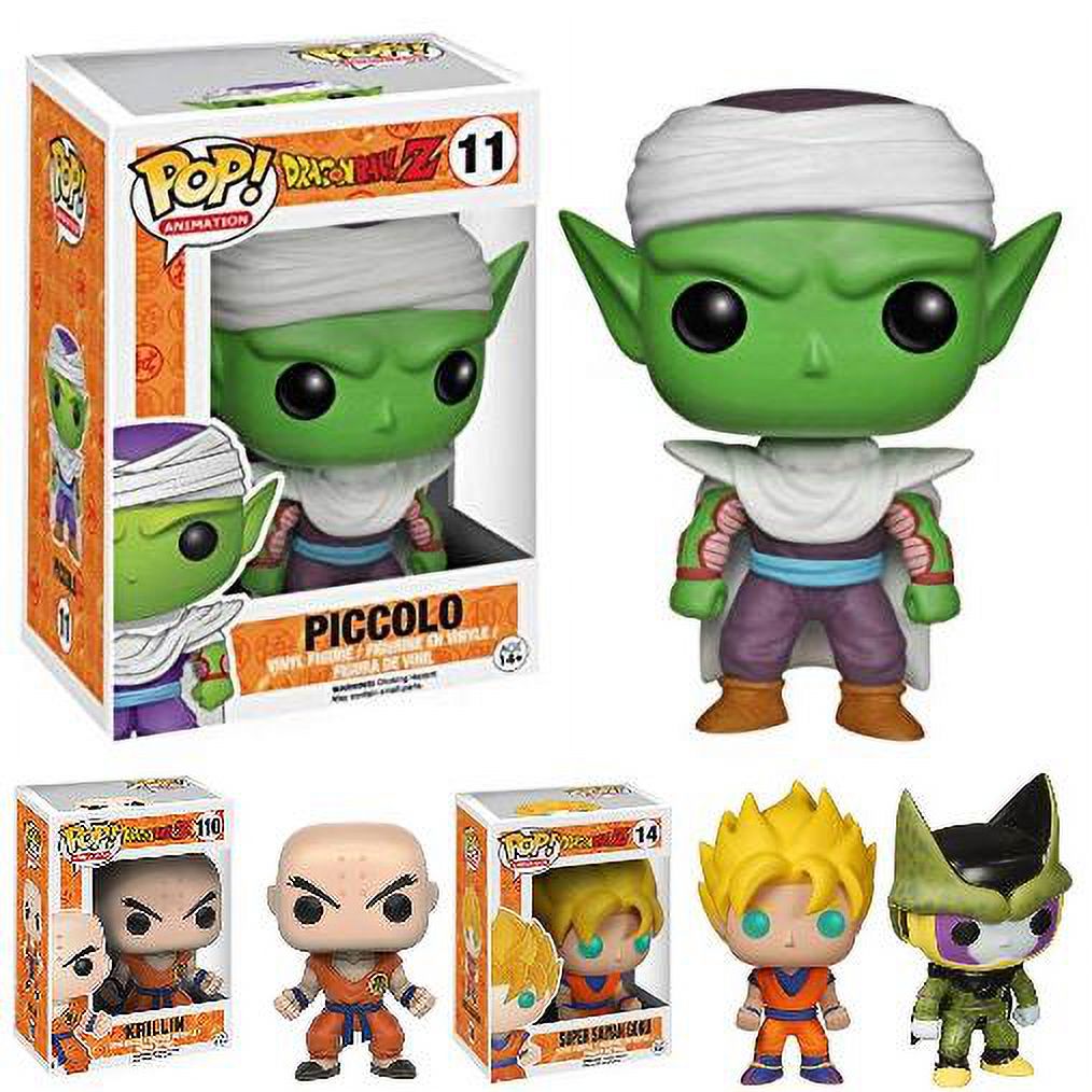 Funko POP Dragonball Z Collector Set SS Goku, Piccolo, Final Form Cell, Krillin