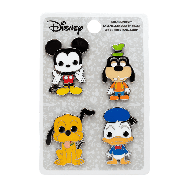 Funko POP! Enamel Pin Set (4pc): Disney - Mickey, Donald, Pluto, & Goofy -  Walmart Exclusive 
